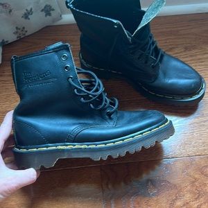 Womens black vintage Dr. Martens.